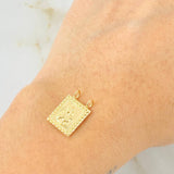 Dije Escapulario Doble Faz 0.9gr / 1.7cm / Oro Amarillo 18K *