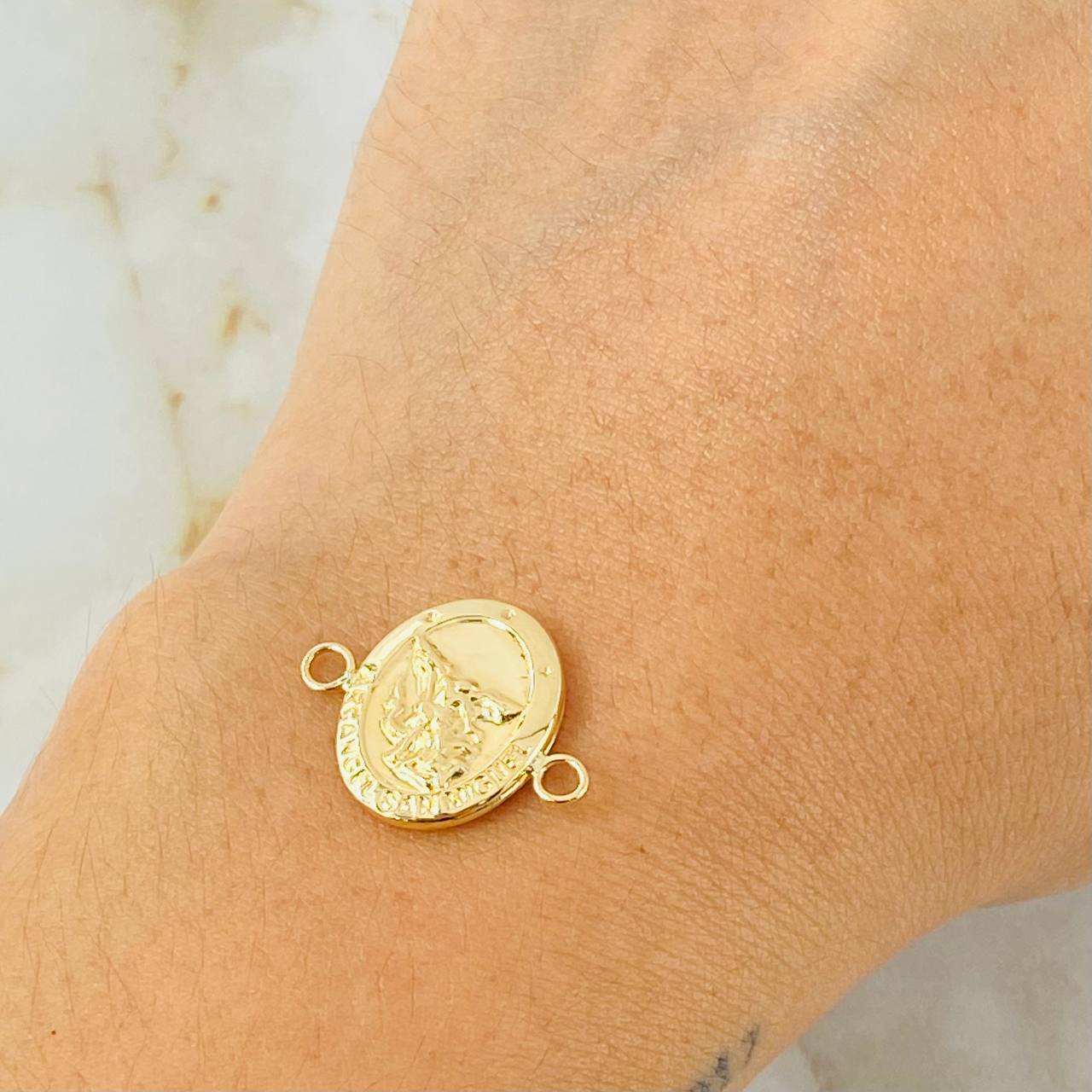 Herraje San Miguel Arcangel 1.15gr / 2cm / Oro Amarillo 18K