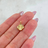 Dije Trebol Dorado 0.55gr / 1.3cm / Oro Amarillo 18K