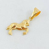 Dije Caballo 0.6gr / 2.5cm / Oro Amarillo 18K