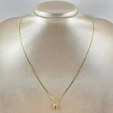 Set Cadena y Dije Plana + Ala 1.55gr / Oro Amarillo 18K (Oferta)