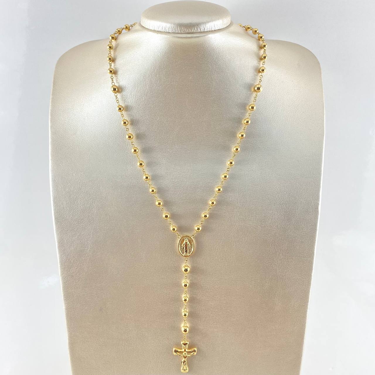 Rosario Virgen Milagrosa 12.9gr / 60cm / Oro Amarillo 18K