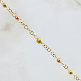 Rosario Virgen Milagrosa 6.05gr / 50cm / 3mm-4mm Tres Oros 18K *