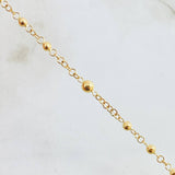 Rosario Virgen Milagrosa 6.5gr / 55cm / 3mm-4mm Oro Amarillo 18K *