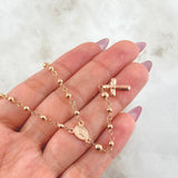 Rosario Virgen Milagrosa 6.5gr / 60cm / Oro Rosa 18K