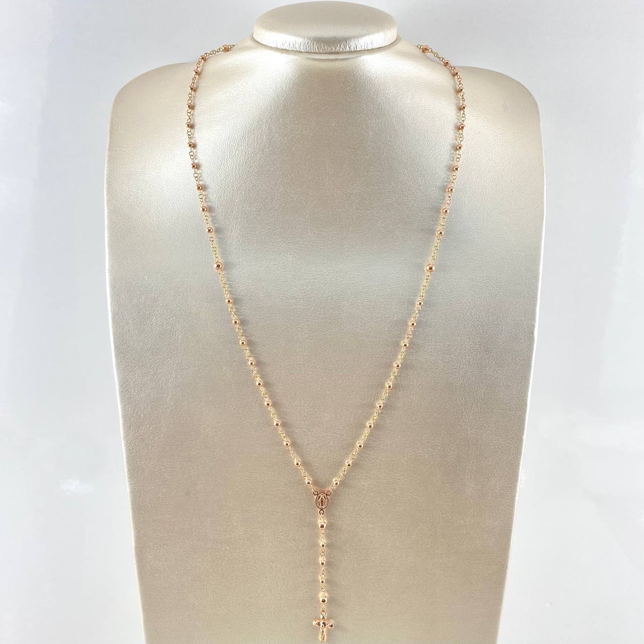 Rosario Virgen Milagrosa 6.5gr / 60cm / Oro Rosa 18K