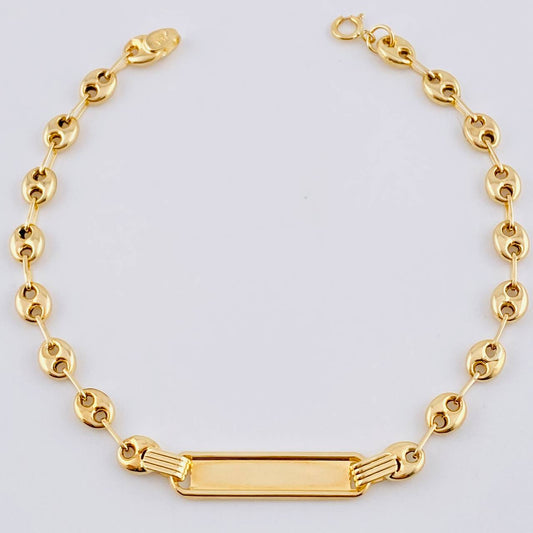 Pulso Bebé Gc Placa Rectangular 2.2 g / 15.8 cm / 4.1 mm Oro Amarillo 18K