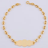Pulso Bebé Gc Placa Nube 1.7 g / 16 cm / 3.2 mm Oro Amarillo 18K