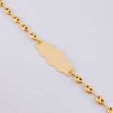 Pulso Bebé Gc Placa Nube 1.7 g / 16 cm / 3.2 mm Oro Amarillo 18K