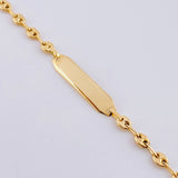 Pulso Bebé Gc Placa Ovalada Rectangular 1.5 g / 15.7 cm / 3.2 mm Oro Amarillo 18K