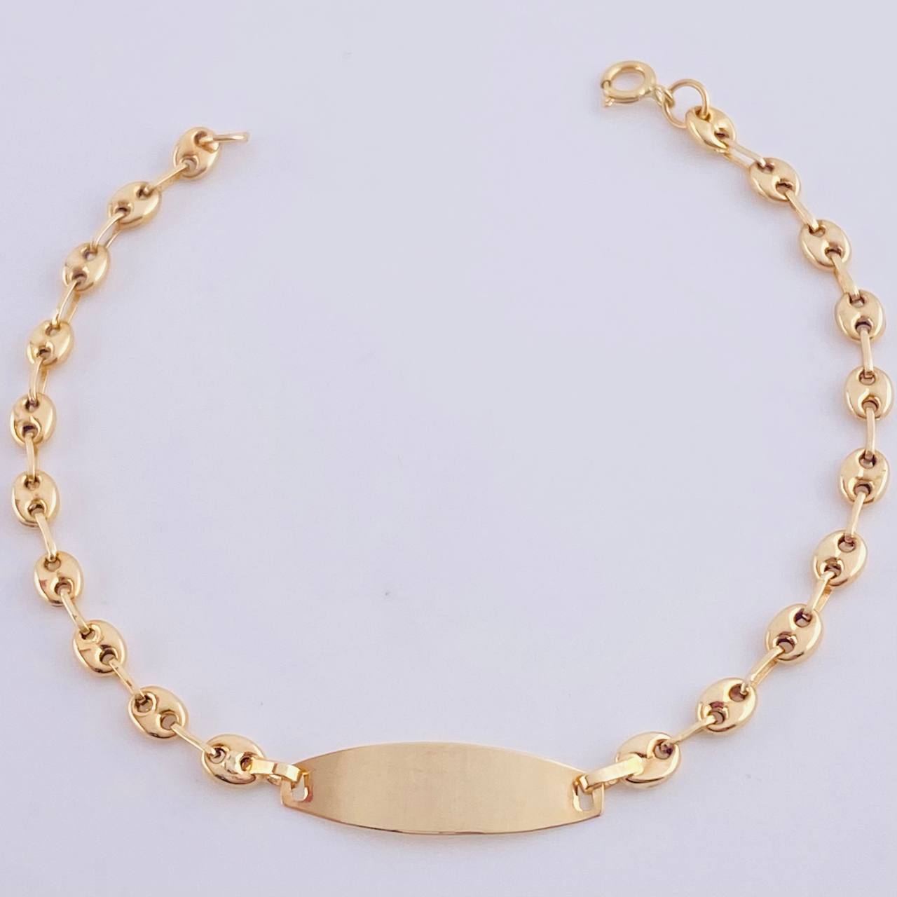 Pulso Bebé Gc Placa Ovalada 1.6 g / 15.5 cm / 3.2 mm Oro Amarillo 18K
