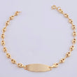 Pulso Bebé Gc Placa Ovalada 1.55 g / 16 cm / 3.15 mm Oro Amarillo 18K
