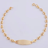 Pulso Bebé Gc Placa Ovalada 1.6 g / 16 cm / 3.2 mm Oro Amarillo 18K