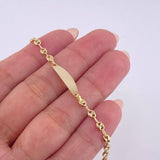 Pulso Bebé Gc Placa Ovalada 1.55 g / 16 cm / 3.15 mm Oro Amarillo 18K