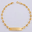 Pulso Bebé Gc Placa Rectangular 1.6 g / 16 cm / 3,2 mm Oro Amarillo 18K