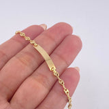 Pulso Bebé Gc Placa Rectangular 1.6 g / 16 cm / 3.2 mm Oro Amarillo 18K