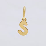 Dije Letra S Cursiva 0.35 g / 1.6 cm Oro Amarillo 18K
