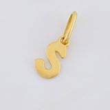 Dije Letra S Cursiva 0.35 g / 1.6 cm Oro Amarillo 18K