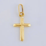 Dije Cruz Puntas Planas 0.3 g / 2 cm Oro Amarillo 18K