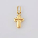 Dije Cruz Latina Rayada 0.25 g / 1.5 cm Oro Amarillo 18K