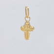 Dije Cruz Latina Rayada 0.25 g / 1.5 cm Oro Amarillo 18K