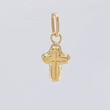 Dije Cruz Latina Rayada 0.25 g / 1.5 cm Oro Amarillo 18K