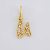 Dije Letra U Cursiva 0.75 g / 1.6 cm Oro Amarillo 18K