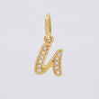 Dije Letra U Cursiva 0.75 g / 1.6 cm Oro Amarillo 18K