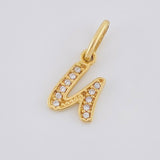 Dije Letra U Cursiva 0.75 g / 1.6 cm Oro Amarillo 18K