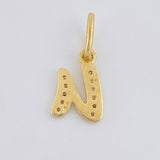 Dije Letra U Cursiva 0.75 g / 1.6 cm Oro Amarillo 18K