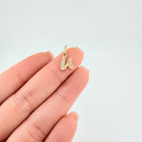 Dije Letra U Cursiva 0.75 g / 1.6 cm Oro Amarillo 18K