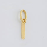 Dije Letra I Cursiva 0.4 g / 1.7 cm Oro Amarillo 18K