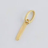Dije Letra I Cursiva 0.4 g / 1.7 cm Oro Amarillo 18K