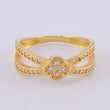 Anillo Trebol Liston Infinito 2.95 g / T7 1/4 Oro Amarillo 18K