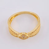 Anillo Trebol Liston Infinito 2.95 g / T7 1/4 Oro Amarillo 18K