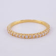 Anillo Carril Tupido 1.35 g / T6 Oro Amarillo 18K