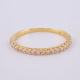 Anillo Carril Tupido 1.35 g / T6 Oro Amarillo 18K
