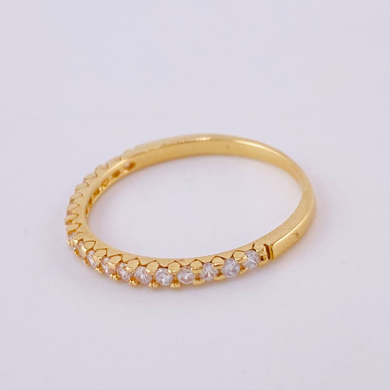 Anillo Carril Tupido 1.35 g / T6 Oro Amarillo 18K