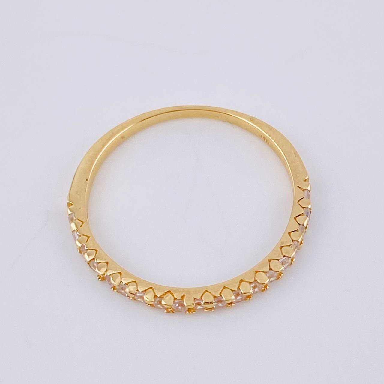 Anillo Carril Tupido 1.35 g / T6 Oro Amarillo 18K