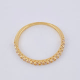 Anillo Carril Tupido 1.35 g / T6 Oro Amarillo 18K
