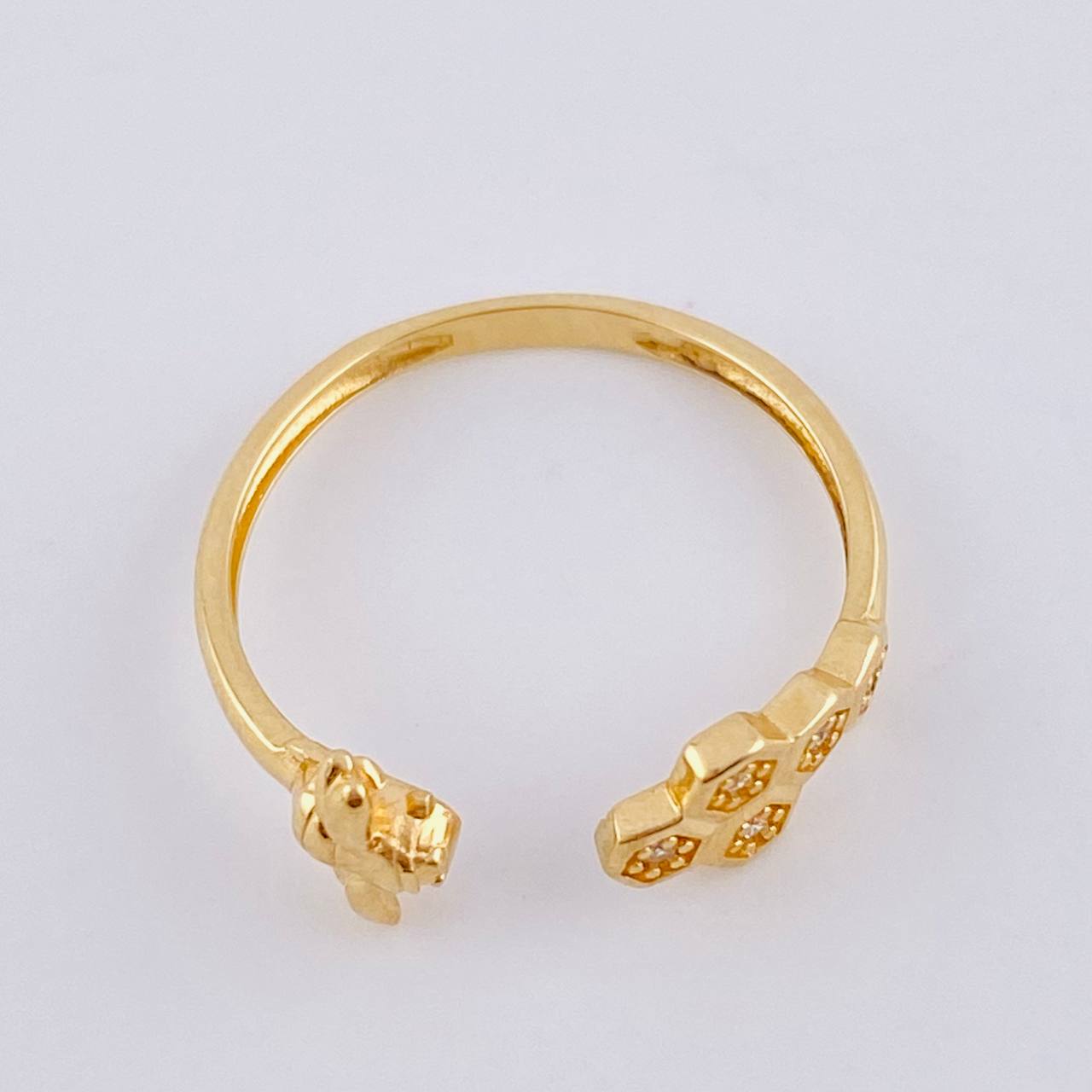 Anillo Enjambre de Abeja 1.35g / T6 1/2 Oro Amarillo 18K