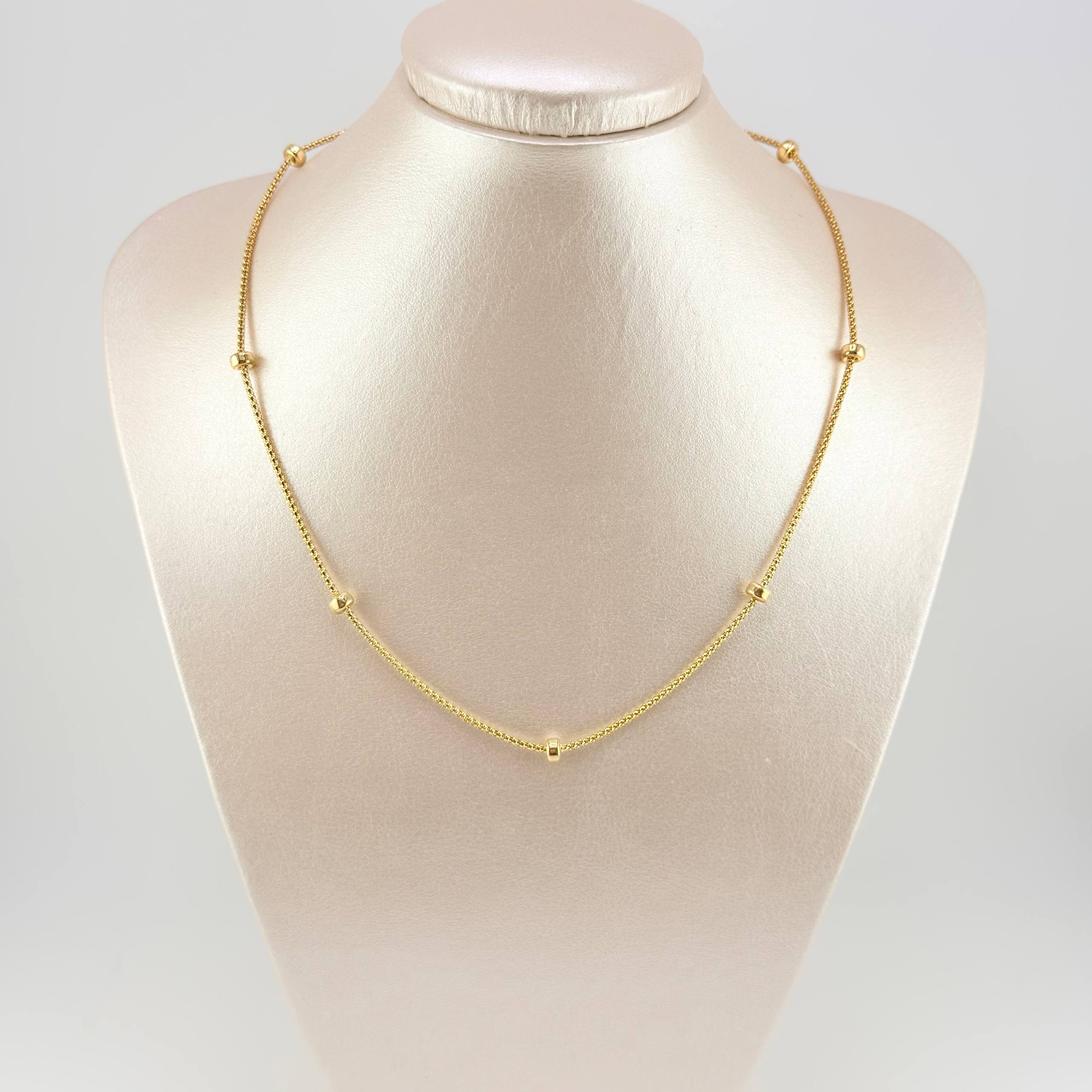 Cadena Barril Ruso Intercepto 6.3 g / 46 cm / 1.6 mm Oro Amarillo 18K