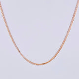 Cadena Franco 7.9g / 55cm / 2.28mm Dos Oros Blanco Rosa 18K