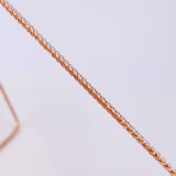 Cadena Franco 7.9g / 55cm / 2.28mm Dos Oros Blanco Rosa 18K