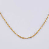 Cadena Franco 2.15 g / 60.5 cm / 1.2 mm Dos Oros Amarillo Blanco 18K