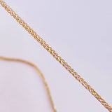 Cadena Franco 2.15 g / 60.5 cm / 1.2 mm Dos Oros Amarillo Blanco 18K