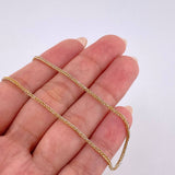 Cadena Franco 2.15 g / 60.5 cm / 1.2 mm Dos Oros Amarillo Blanco 18K