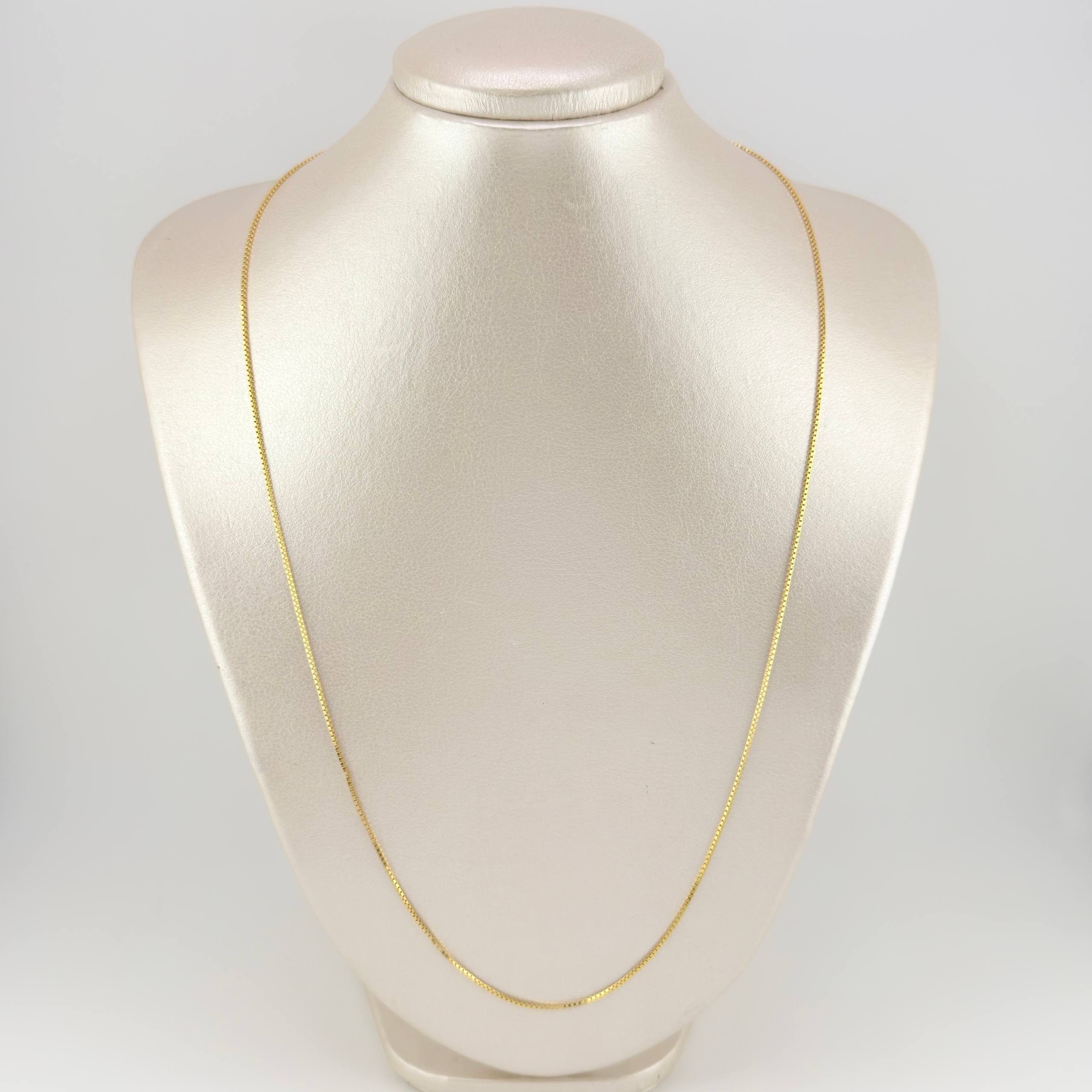 Cadena Veneciana 4.55 g / 60 cm / 1 mm Oro Amarillo 18K