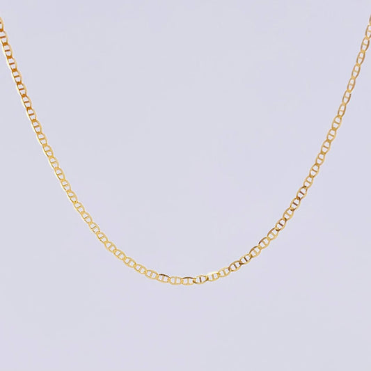 Cadena Escalera Plana 1.75 g / 45 cm / 1.4 mm Oro Amarillo 18K