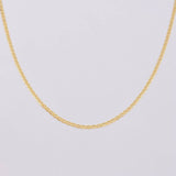 Cadena Escalera Plana 1.7 g / 44.9 cm / 1.4 mm Oro Amarillo 18K
